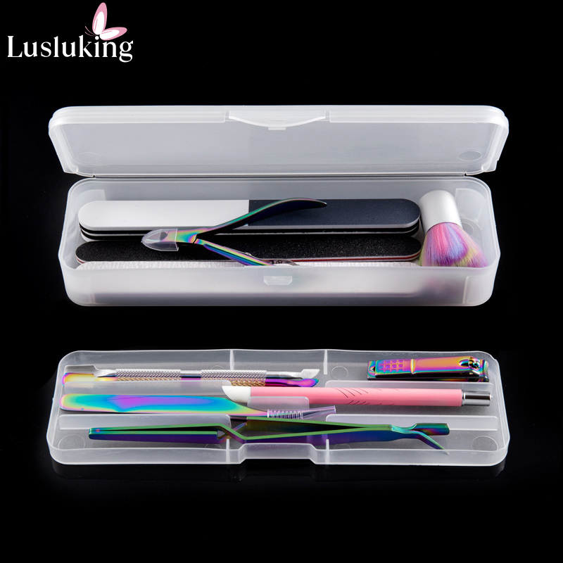 Workshop Tools Cabinet - 1Pc Rectangle Double-layer Nail Art Tool