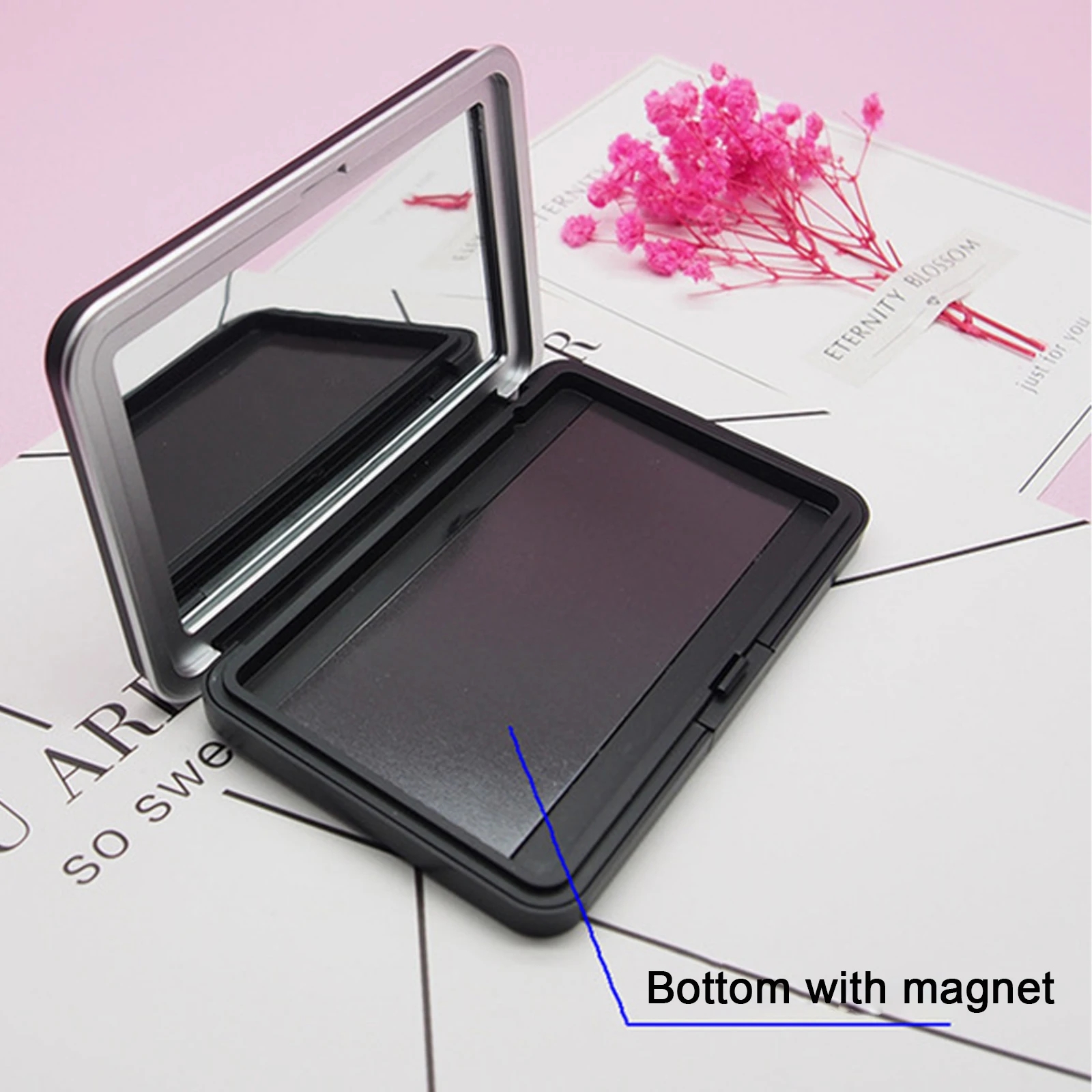 Workshop Tools Cabinet - 1Pc Matte Black Empty Magnetic Cosmetics