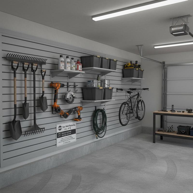 Tools For Garage Workshop - PVC Wall Plank 4 x 4