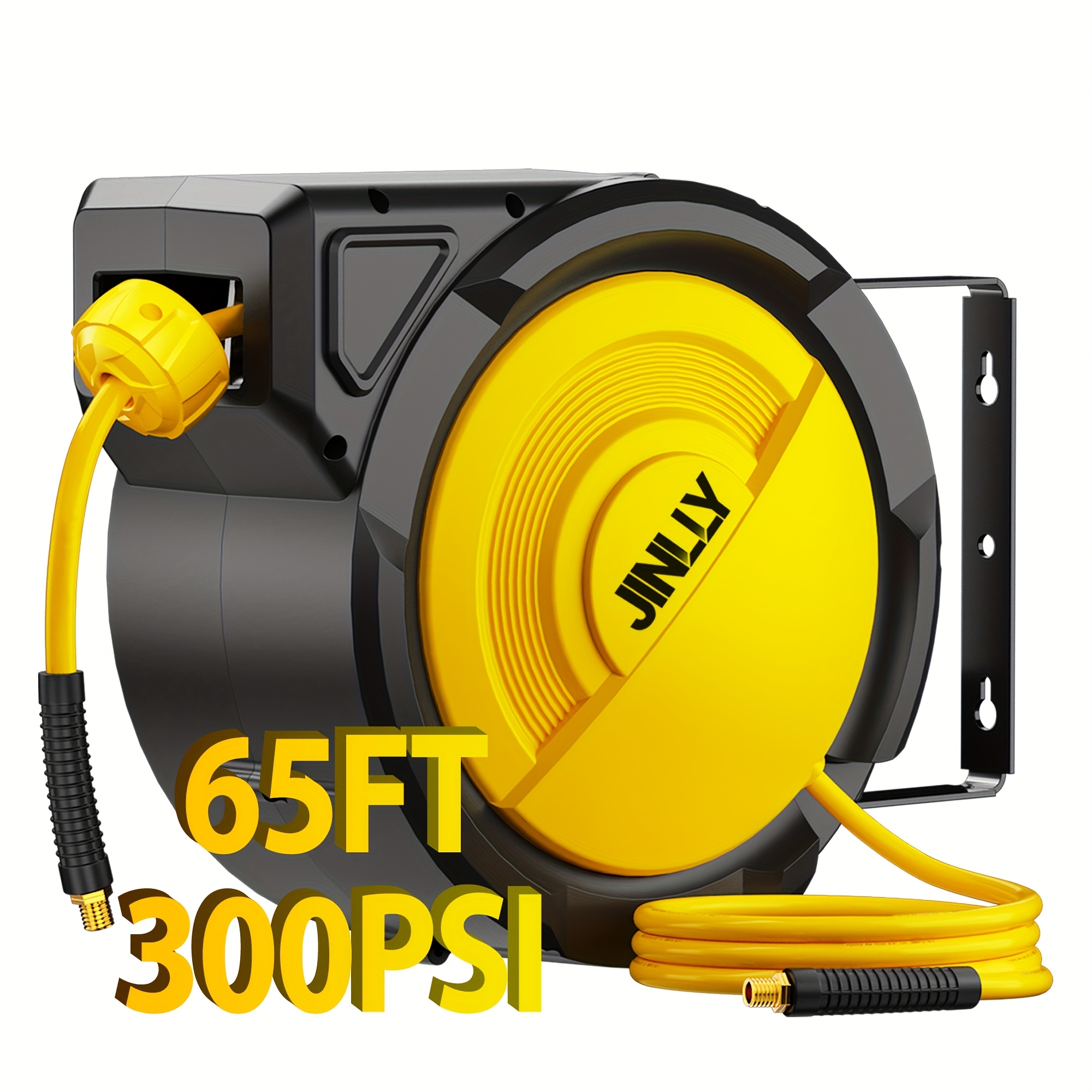 Tools In The Workshop - Heavy-Duty Retractable Air Hose Reel with