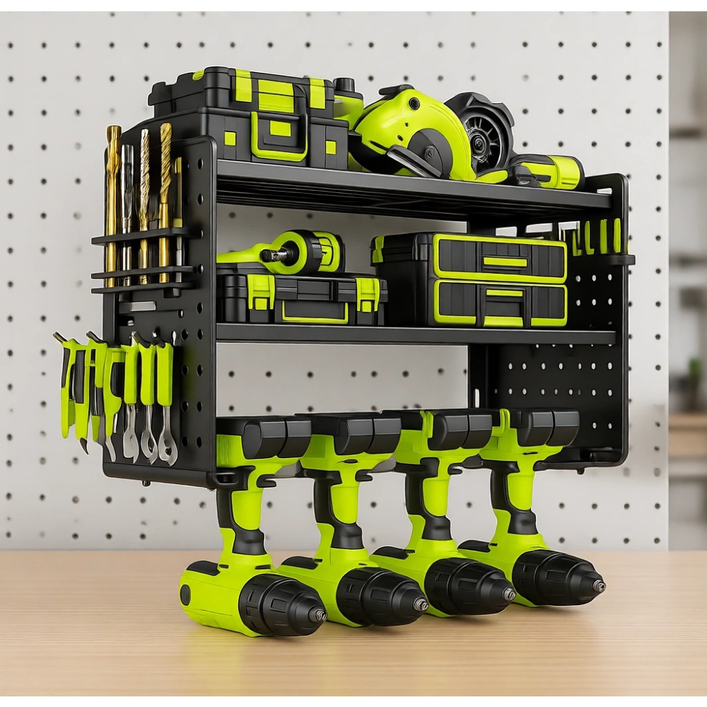 Tools For Garage Workshop - Wall Mount Tool Organizer with Hooks