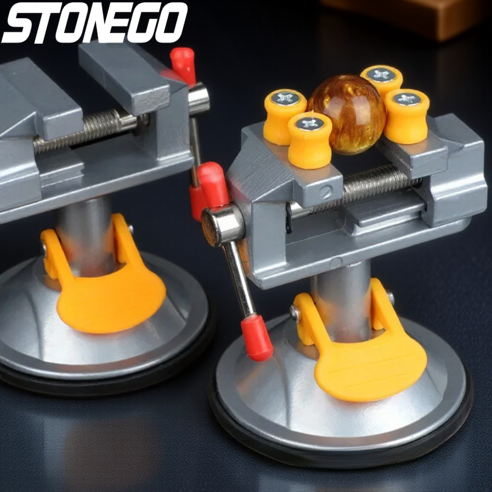Drill Press Bench - STONEGO Small Bench Vise Multifunction Flat