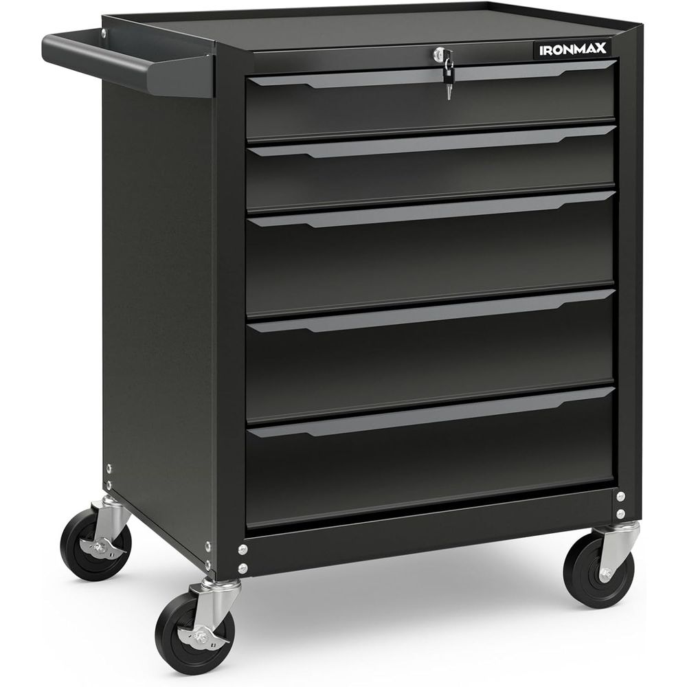 Workshop Tools Hanging - 5-Drawer Steel Tool Chest with Handle,