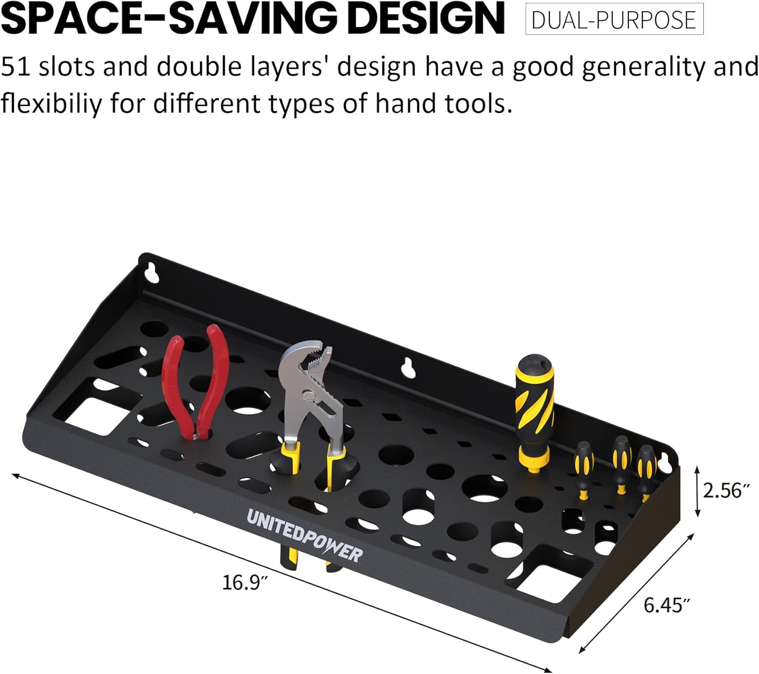 Wall Mount Tool Storage Rack,  – Tools For Garage Workshop Bewertung und Preis