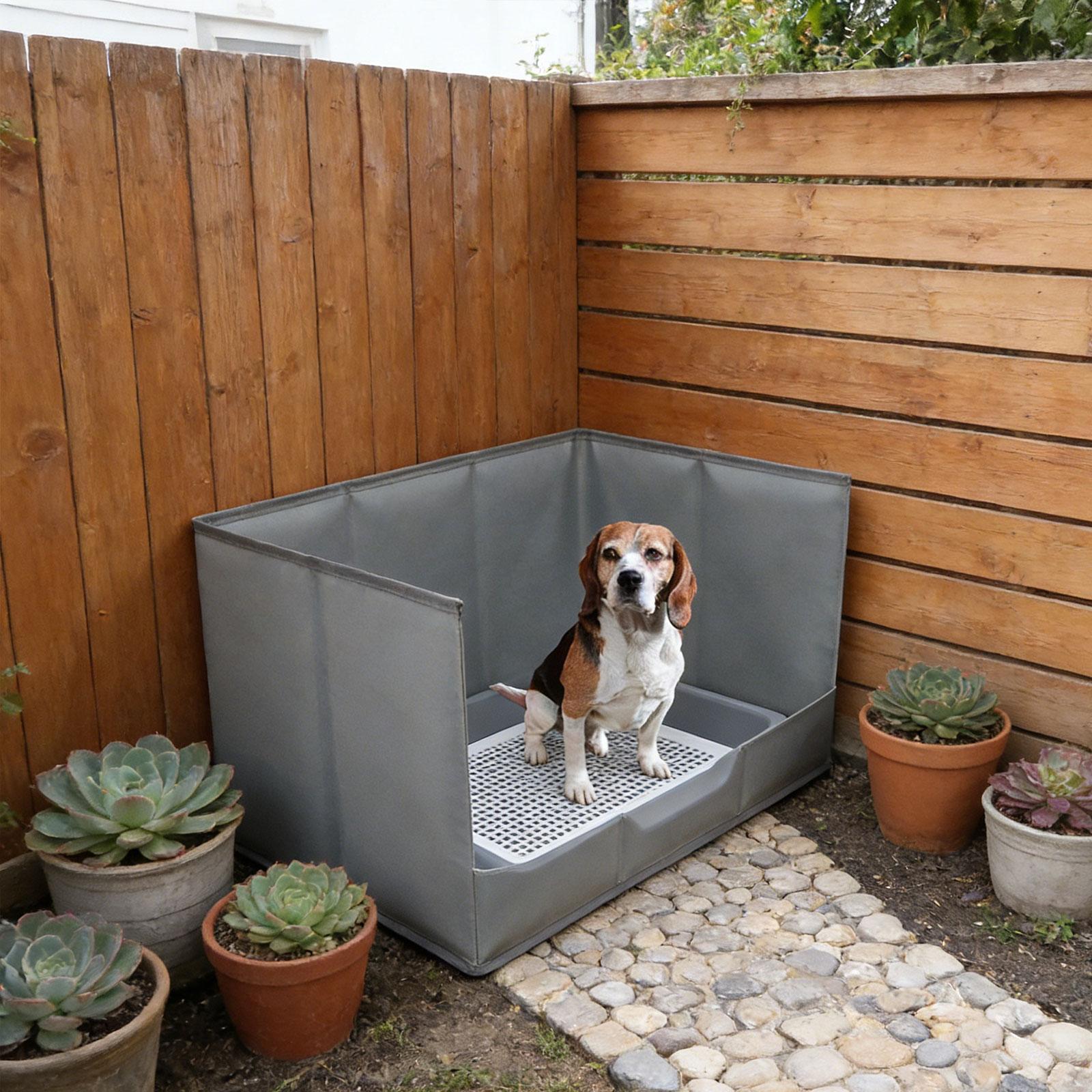 Portable Indoor Dog Potty Tray – Bench Dog Hole Bewertung und Preis