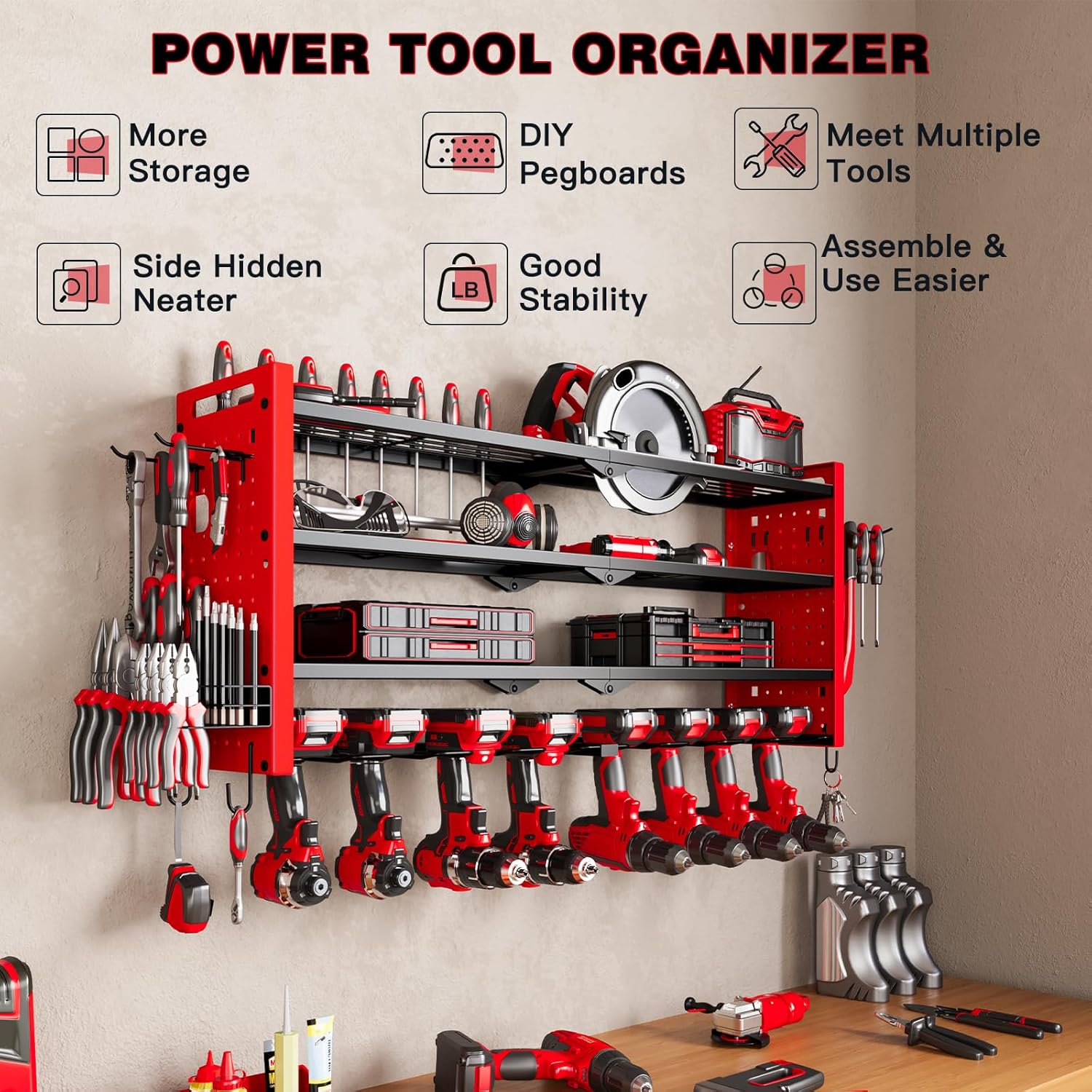 4-Layer Large Capacity Tool Ra – Tools For Garage Workshop Bewertung und Preis