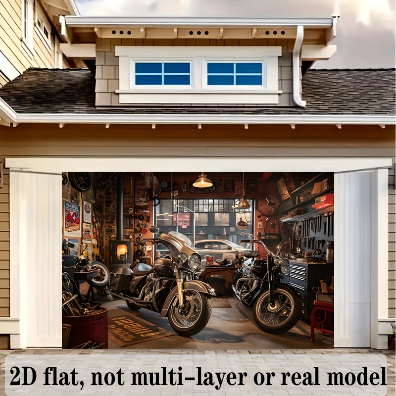 Motorcycle Garage Tapestry Cla – Workshop Tools Hanging Bewertung und Preis