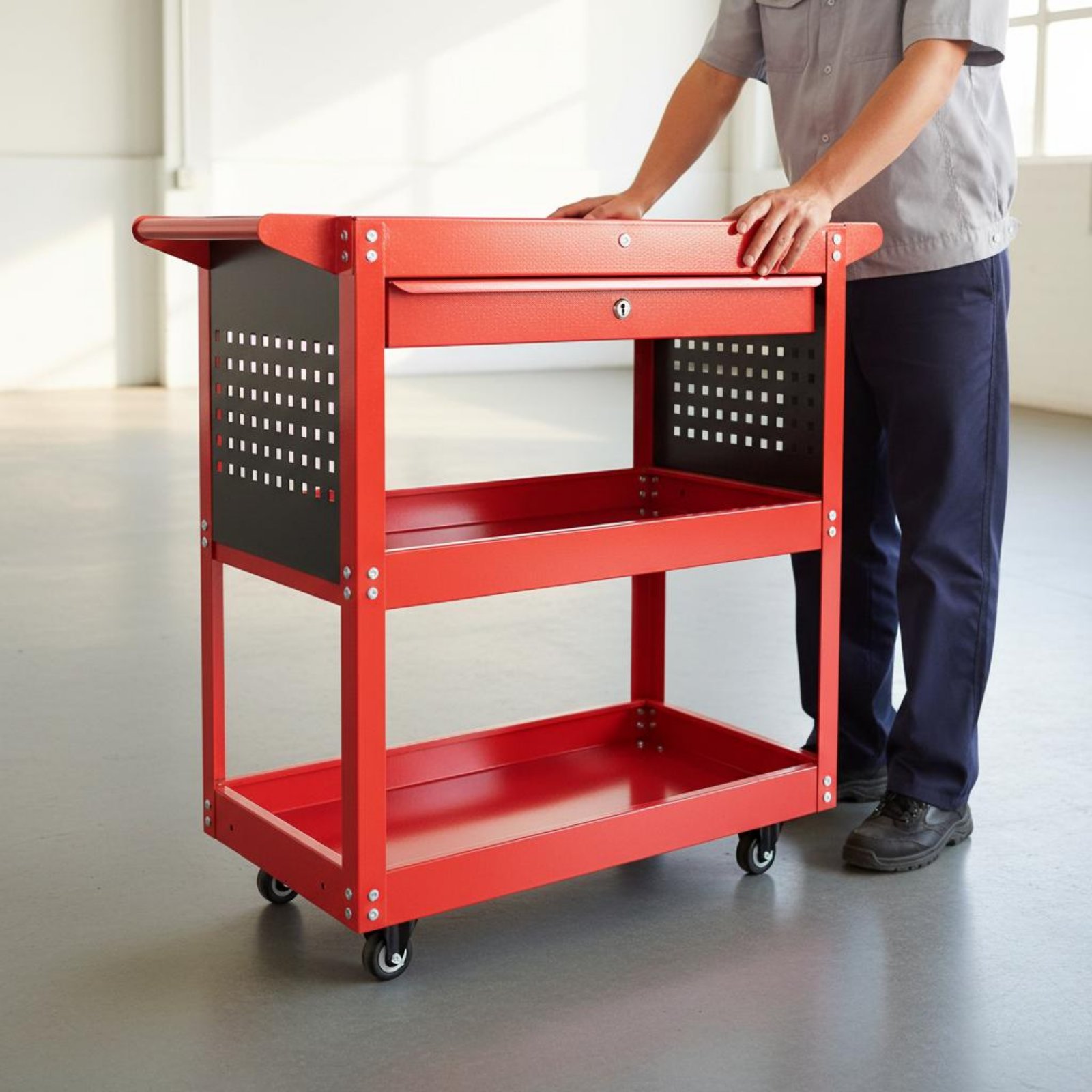 3-Tier Tool Cart Thickened Ste – Tools For Garage Workshop Bewertung und Preis