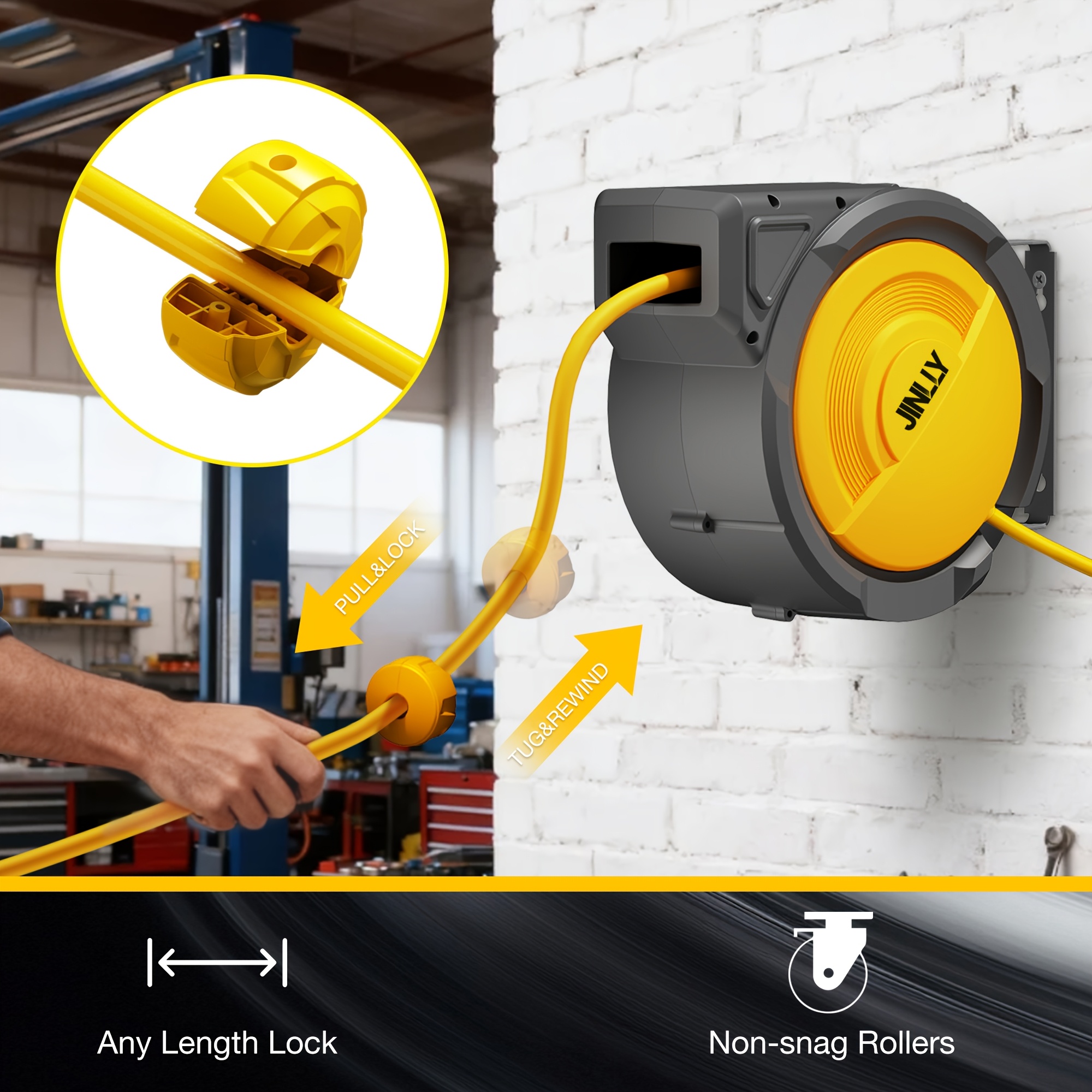 Heavy-Duty Retractable Air Hos – Tools In The Workshop Bewertung und Preis
