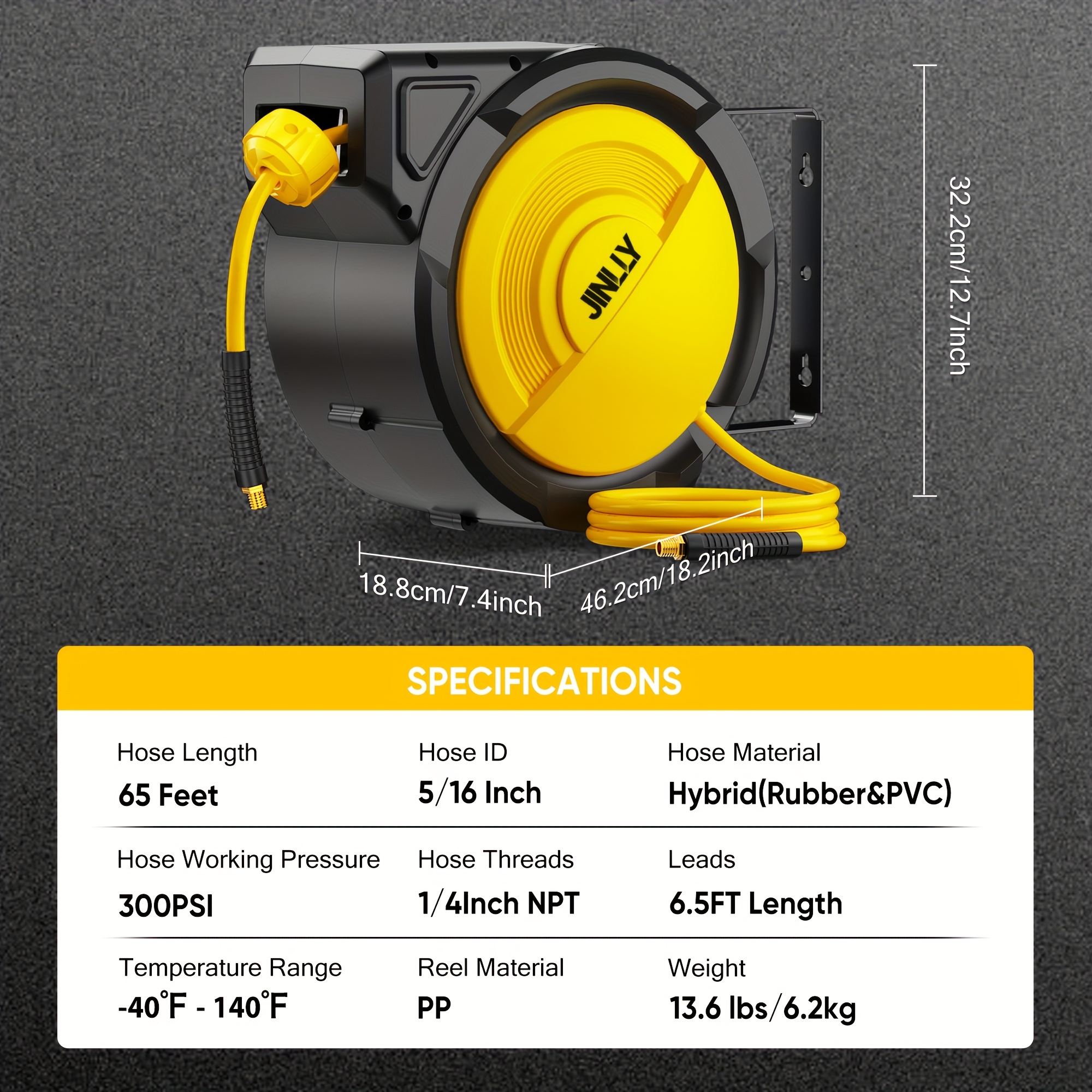 Heavy-Duty Retractable Air Hos – Tools In The Workshop Bewertung und Preis