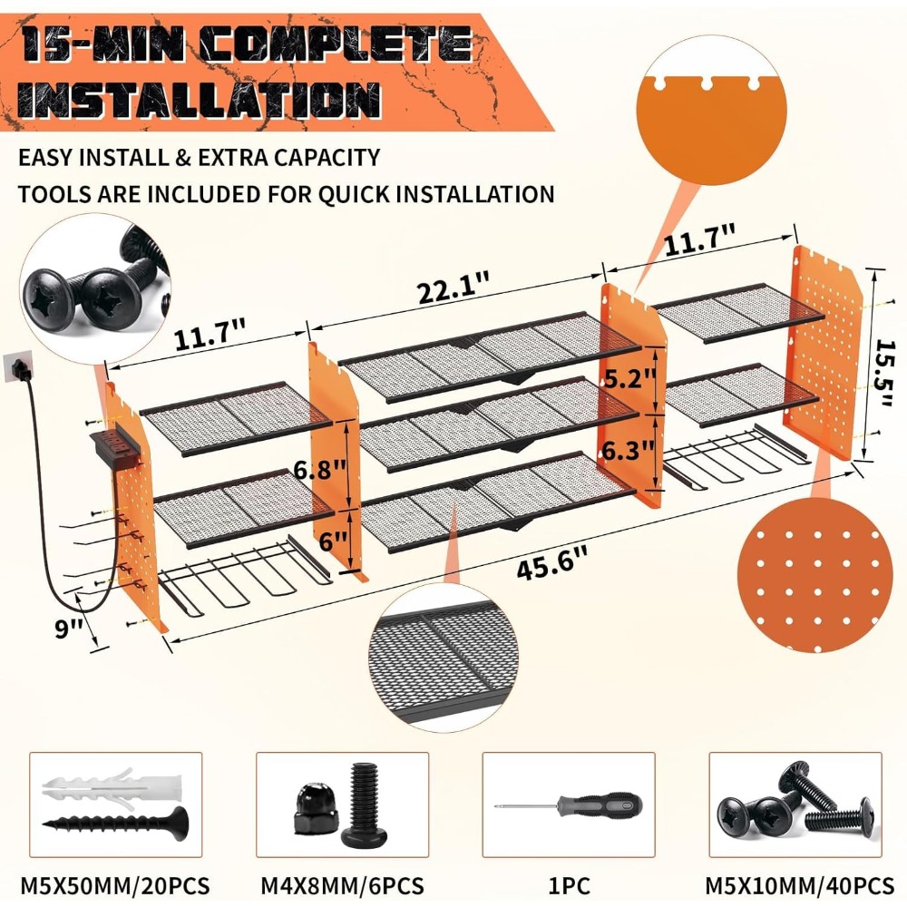 Large Wall Mount Tool Organize – Tools For Garage Workshop Bewertung und Preis